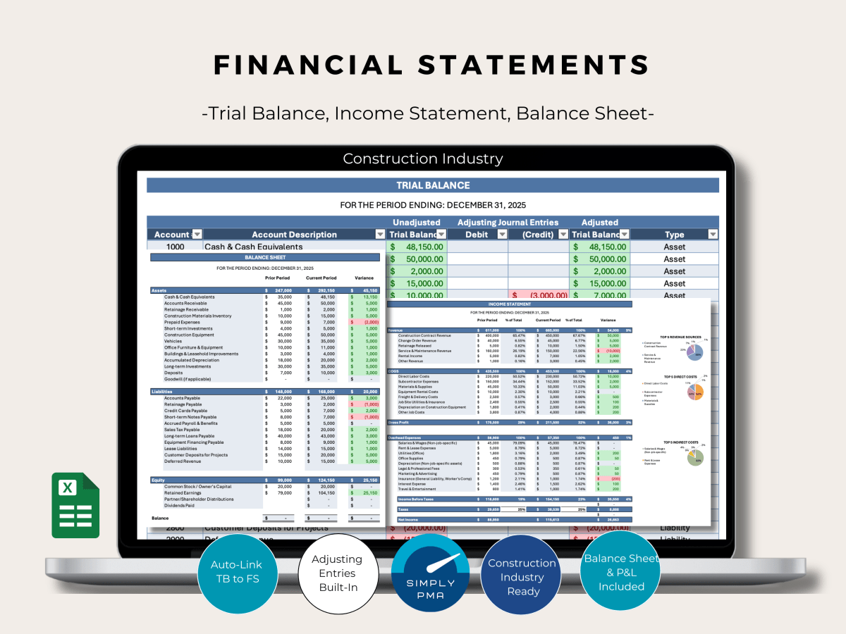Effortless Financial Statements for&nbsp;Construction